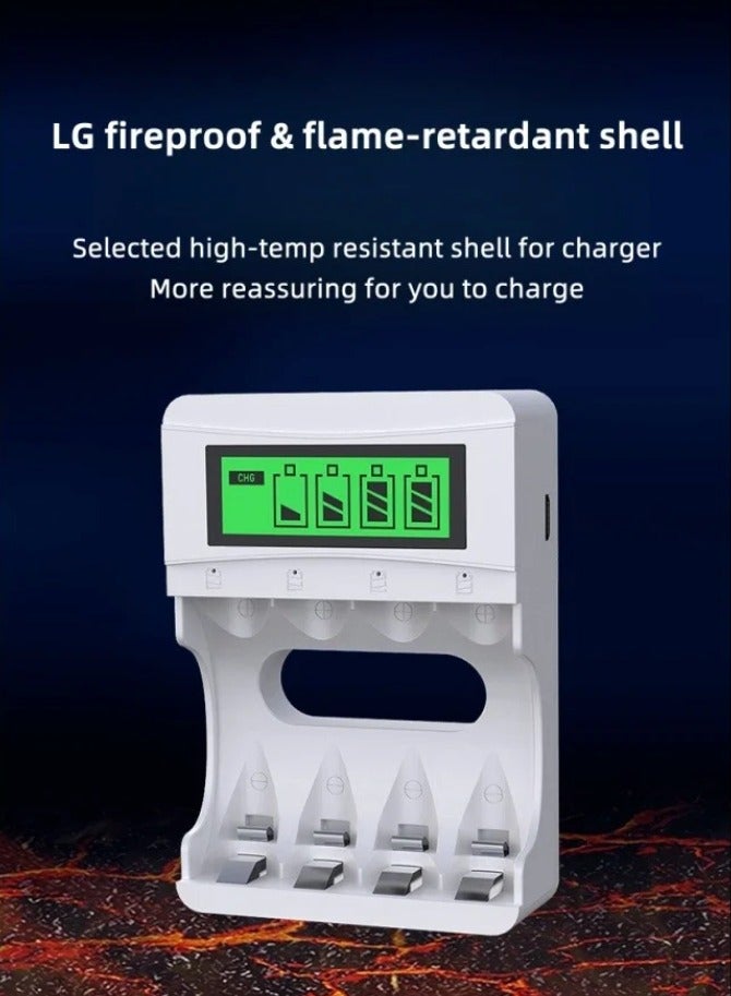 DLP Charger For AA & AAA Batteries With 4 AAA Batteries  (1100 mAh) - Image 2