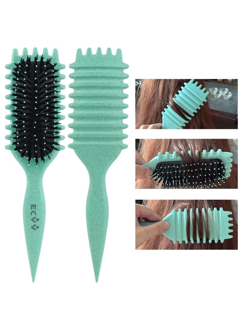 ECVV Bounce Curl Define Styling Brush - Premium Curly Hair Brush, Wet & Dry Detangler, Essential Tool for Shaping & Perfecting Your Curls - Image 3