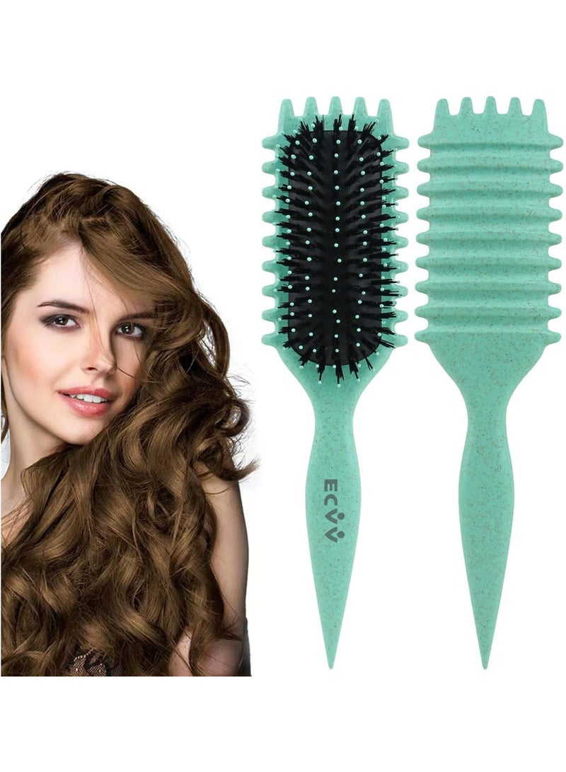 ECVV Bounce Curl Define Styling Brush - Premium Curly Hair Brush, Wet & Dry Detangler, Essential Tool for Shaping & Perfecting Your Curls - Image 1