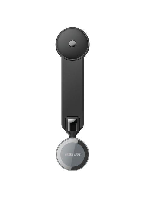 Flexi Mag Pro Car Phone Holder With 15W Wireless Charging / ABS + PC Material / Easy Installation / Flexible Design / Type-C Connector Port / 360° Rotation / Strong 3m Glue / MagSafe Compatible / x16 N52 Magnets - Black