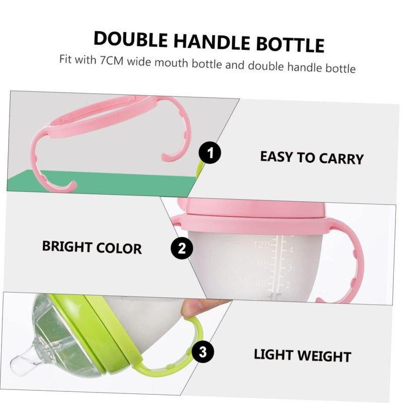 6Pcs Ergonomic Bottle Handle Grip For Wide Neck Nursing Bottles Flexible Safe Design - Image 5