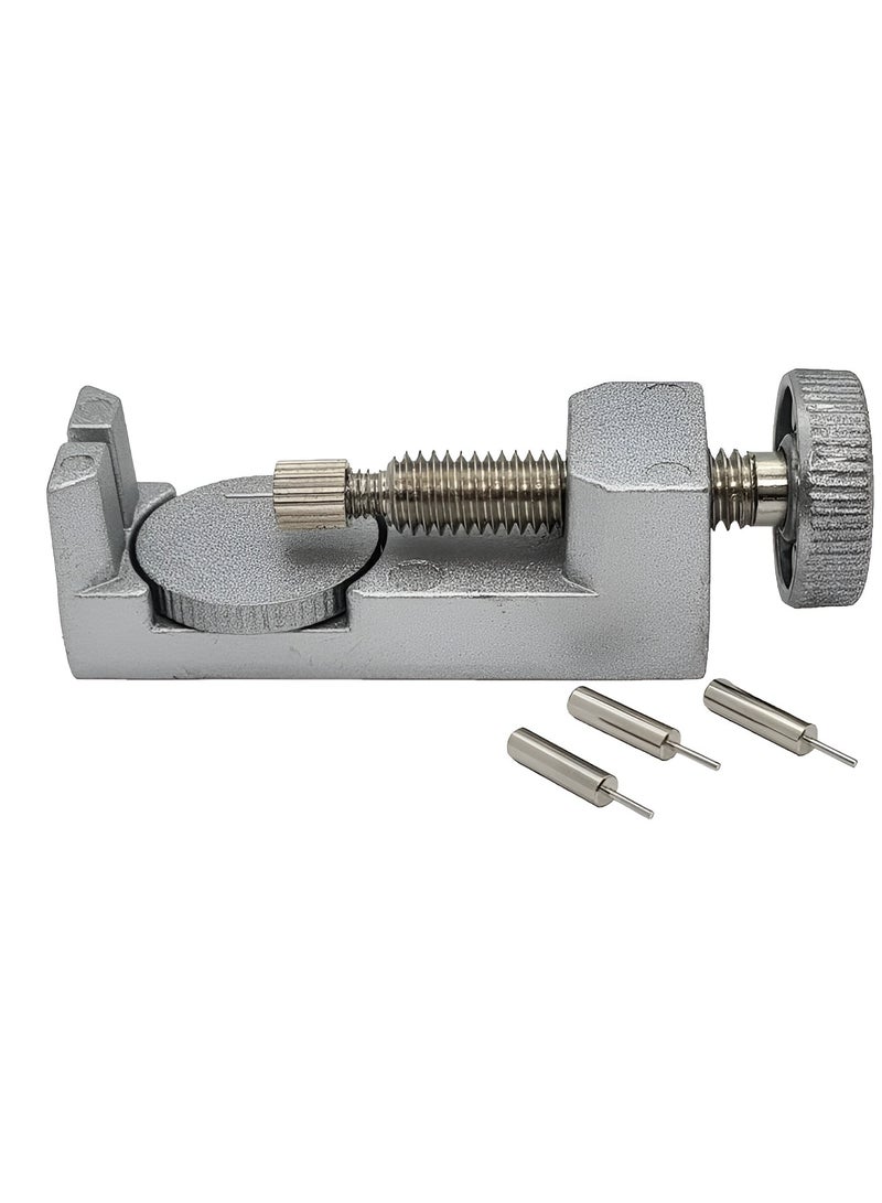 أداة إصلاح سوار الساعة - أداة احترافية لإزالة دبوس الوصلات من الفولاذ المقاوم للصدأ قابلة للتعديل مع قضيب زنبركي - مجموعة من 3 قطع لصانعي الساعات والإصلاح المنزلي - Image 3