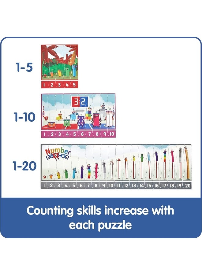 hand2mind hand2mind Numberblocks Sequencing Puzzle Set, Sequence Cards, Math Games for Kids Ages 3-5, Number Games, Educational Toys, Toddler Learning Puzzles, Counting Toys, Preschool Learning Activities - Image 3