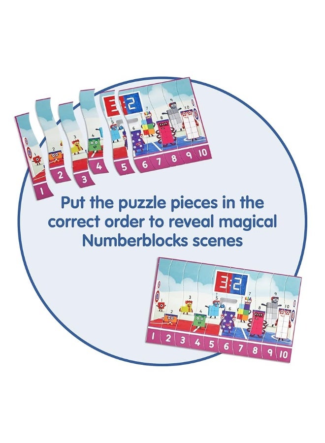 hand2mind hand2mind Numberblocks Sequencing Puzzle Set, Sequence Cards, Math Games for Kids Ages 3-5, Number Games, Educational Toys, Toddler Learning Puzzles, Counting Toys, Preschool Learning Activities - Image 4