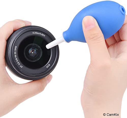 CAMKIX Air Blowers Set of 2 with Short, Medium and Long Nozzles - Removes Dust and Dirt from Cameras, Lenses, Filters and Sensitive Electronics - Powerful Air Blast - Durable - Microfiber Cloth - Image 4