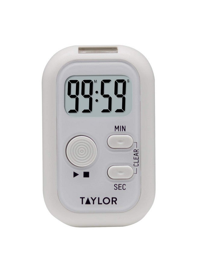 Taylor Multi-Alert (Sound, Light, Vibration) Digital Timer, Standard, White - Image 4