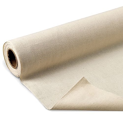 LA Linen Cotton Duck Canvas Cloth, 10oz., Natural Color, 60" Width, Sold by the Yard - Image 1