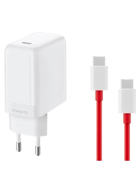 NEW  65W WARP Charger with USB-C to USB-C Cable for OnePlus Devices