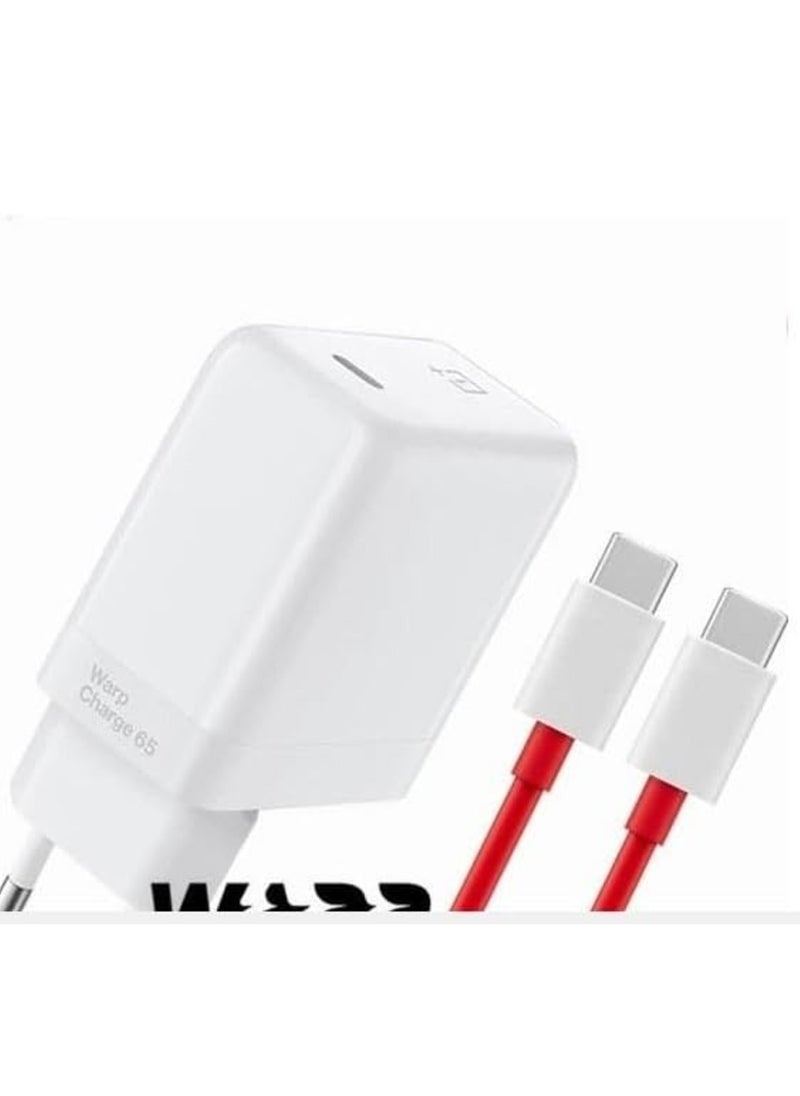 ماركة غير محددة - NEW  65W WARP Charger with USB-C to USB-C Cable for OnePlus Devices - Image 1
