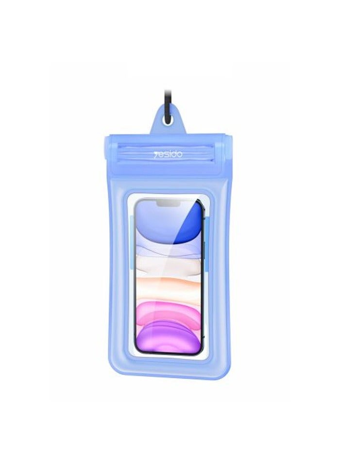 general WB11 High Quality Beach IPX8 20M Waterproof Mobile Phone Bag Cover Waterproof Phone Pouch - Violet - Image 1