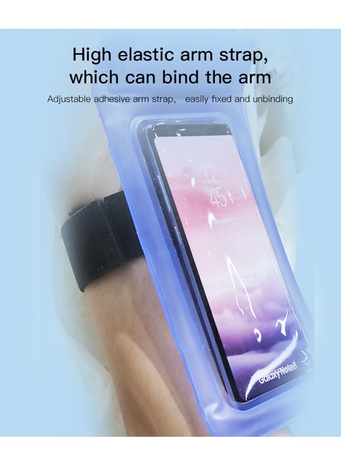 general WB11 High Quality Beach IPX8 20M Waterproof Mobile Phone Bag Cover Waterproof Phone Pouch - Violet - Image 3