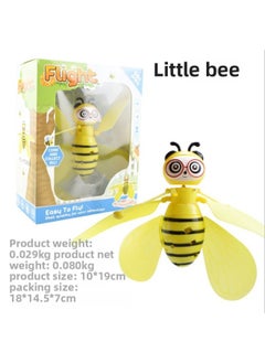 Shake Sound Induction Aircraft Aircraft Suspension Remote Control Princess Robot Milk Dragon Electric Children's Toys Ice And Snow Can Fly-Color:Little Bee-Proportion:Standard Configuration (without Remote Control)