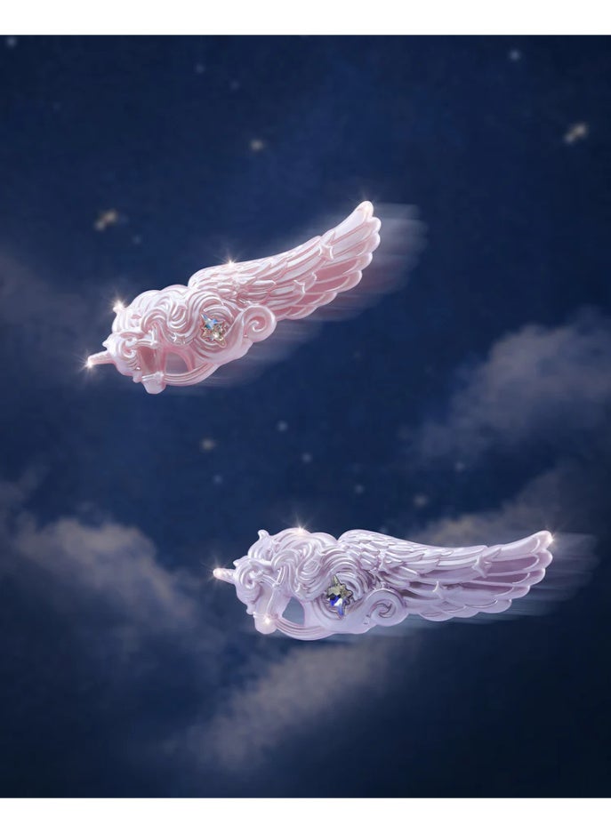 Flower Knows Knight Unicorn Hair Clip - Image 2