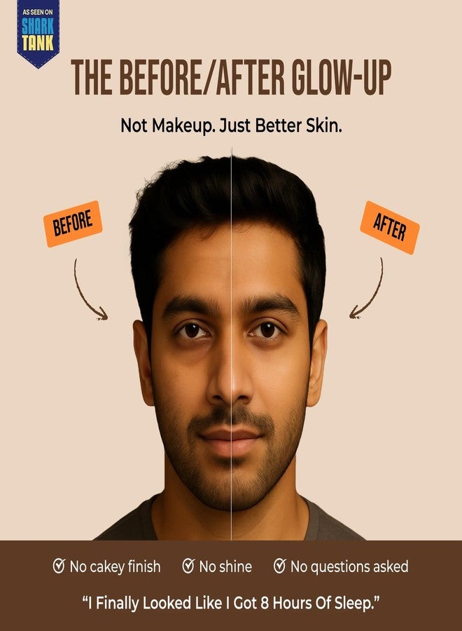 Yaan Man The Perfect Start Combo | Contains Perfection Stick, Tinted Moisturizer, Face Wash | Skincare + Makeup for Men | For all Skin types (Light) - Image 5