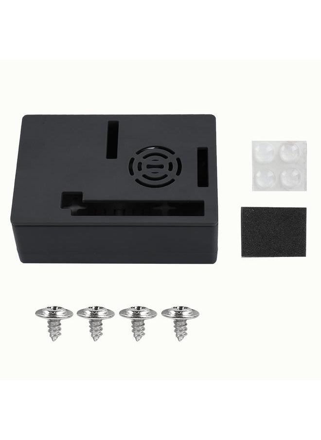 Thoraya حافظة غلاف واقي للشاشة بحجم 3.5 بوصة لجهاز Raspberry Pi 3B+/3B/2B (أسود)  - Image 1