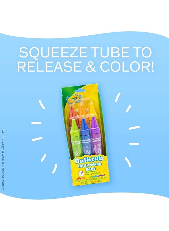 Crayola أقلام غسيل الجسم المعطرة من كرايولا، عبوة 10، طلاء استحمام قابل للغسل بألوان متنوعة، غير سامة للأطفال والصغار للاستمتاع بوقت الاستحمام - Image 5