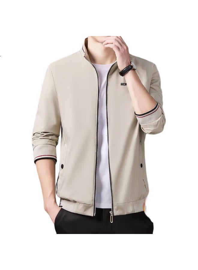 Romon Men'S Jacket, Trendy Fashion Business Casual Baseball Jacket, Stand-Up Collar Top, Men'S Clothing Kj11, Fleece-Lined, Size M - Image 2