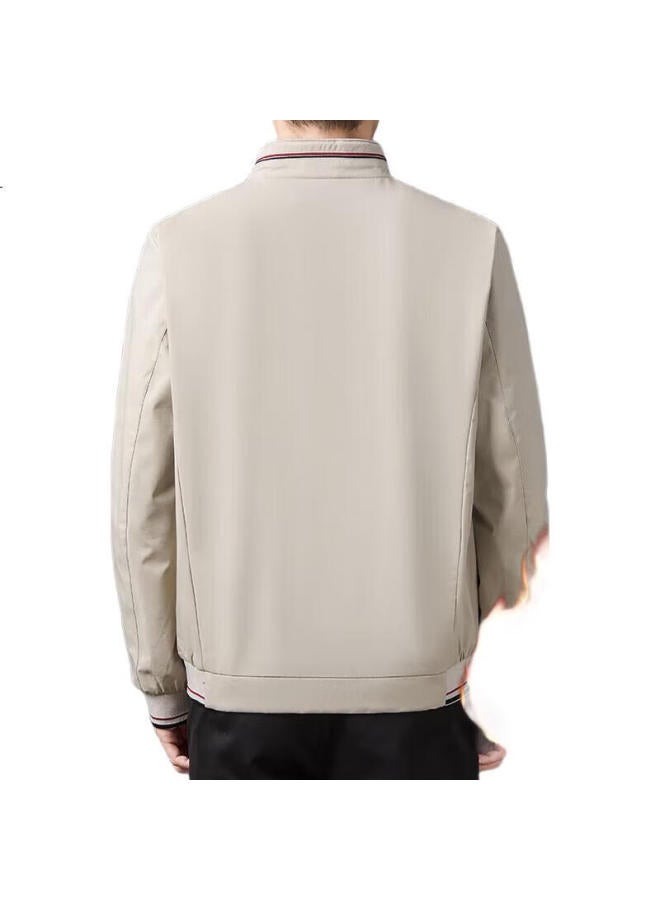 Romon Men'S Jacket, Trendy Fashion Business Casual Baseball Jacket, Stand-Up Collar Top, Men'S Clothing Kj11, Fleece-Lined, Size M - Image 3