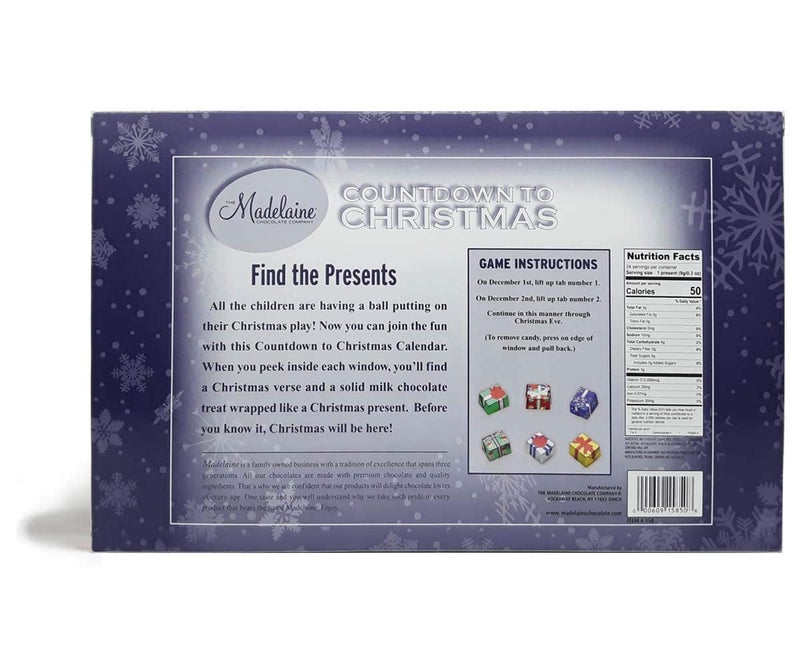 Madelaine Chocolate Christmas Pageant Christmas Countdown Advent Calendar with 24 Premium Milk Chocolates (8oz - 226g) - Image 4