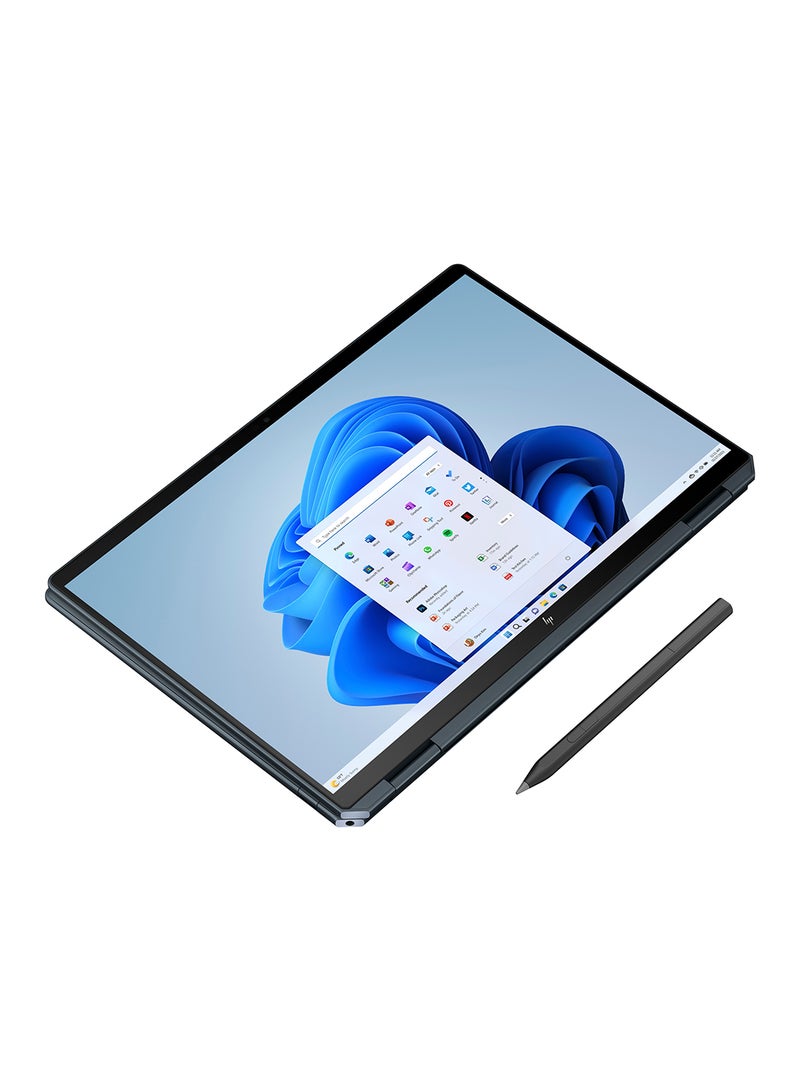 HP Spectre x360 14-eu0008ne Touchscreen Laptop With 14-Inch Display, Core Ultra 7 155H Processor/16GB RAM/1TB SSD/Intel Iris XE Graphics/Windows 11 English/Arabic Blue English/Arabic Blue - Image 3