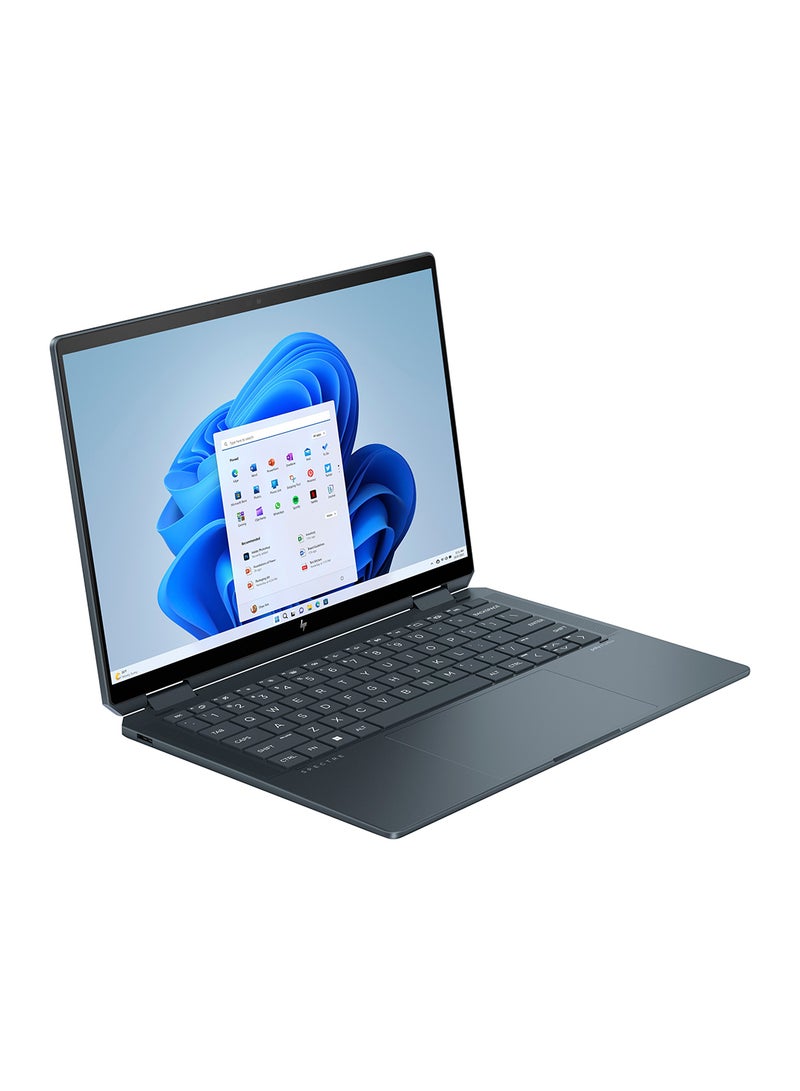 HP Spectre x360 14-eu0008ne Touchscreen Laptop With 14-Inch Display, Core Ultra 7 155H Processor/16GB RAM/1TB SSD/Intel Iris XE Graphics/Windows 11 English/Arabic Blue English/Arabic Blue - Image 2