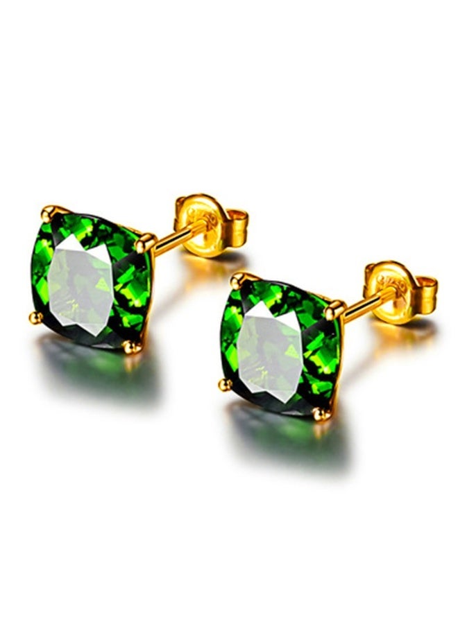 KUYING Inlaid Crystal Earrings With Hooks And Studs