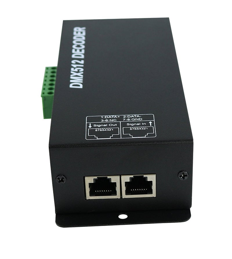 AKEPO LED DMX 4CH Digital Display Decoder, Dimming Driver LED DMX512 Decoder for RGBW Strip Light DC12-24V 4A/CH (4 Channel with Display) - Image 4