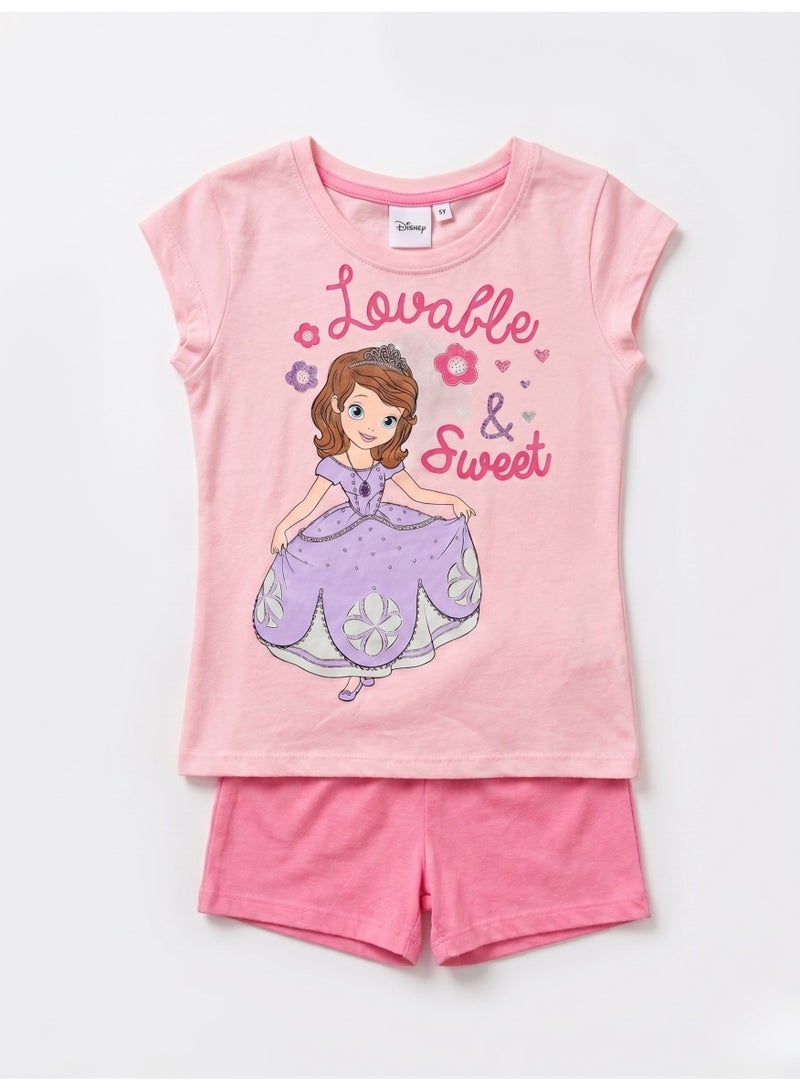 Disney Sofia  girls short-sleeve pajama 100% cotton by kids tv" - Image 1