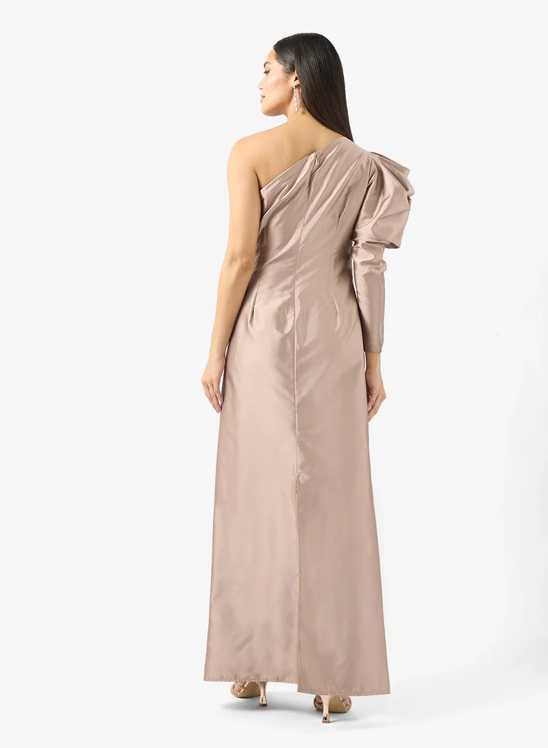 Namshi x Satin One-Shoulder Dress