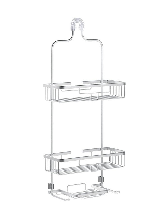 Zenna Home Zenna Home 7402AL, NeverRust Aluminum Shower Caddy, Satin Chrome  - Image 1