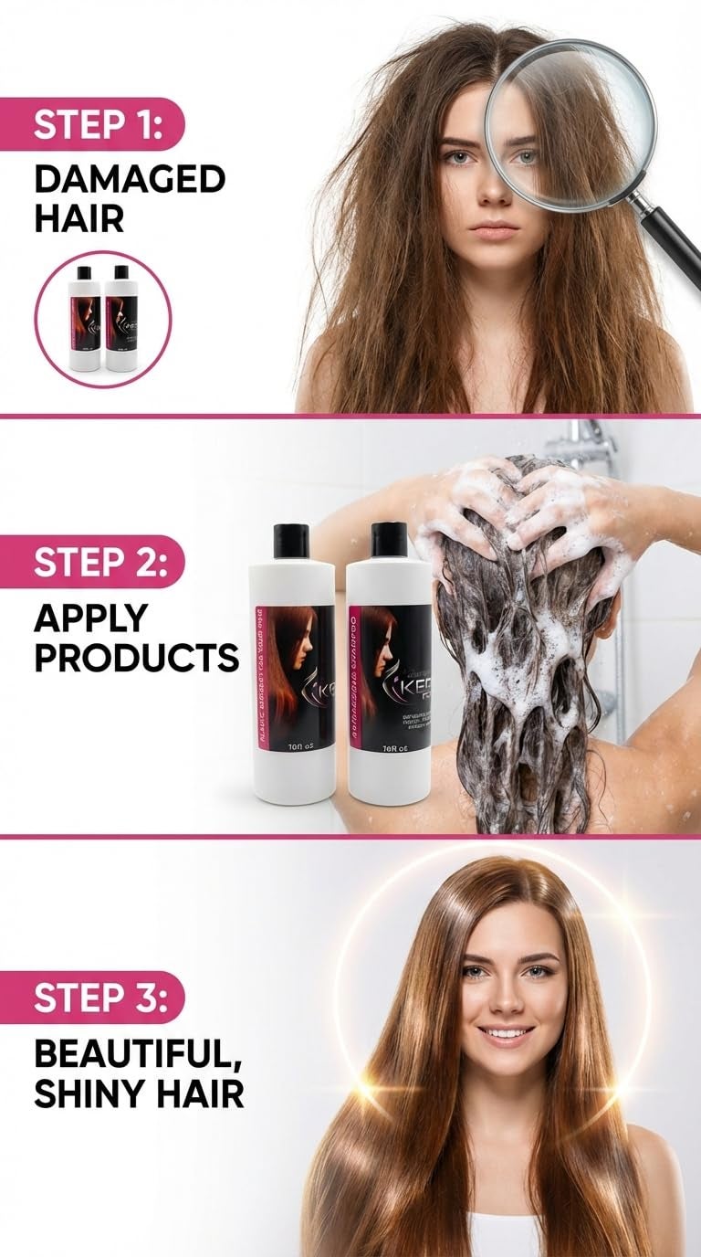 KERA FRUIT Cirugia Capilar Kerafruit 32 oz + Shampoo Nueva Presentacion Deja Brillante el Cabello - Image 5