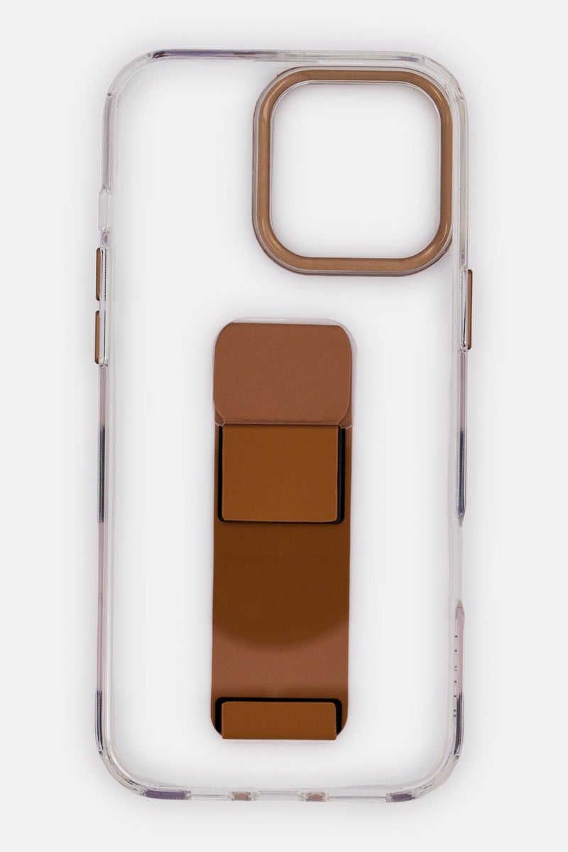 LEVELO iPhone 16 Pro Max Morphix Clara Grip Protective Case, Transparent - Image 3