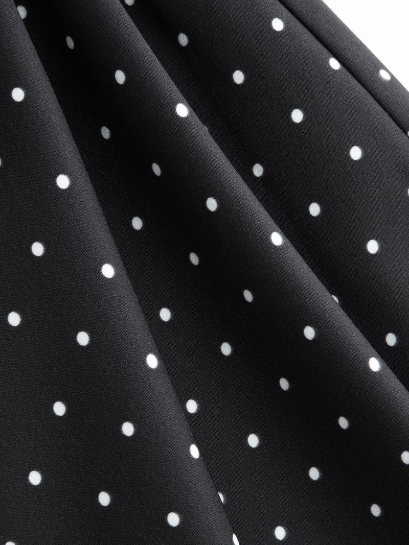 CIDER Womens Polka Dot Going Out Dress Cute Summer Date Night Square Neck Sleeveless Mini Dress - Image 3