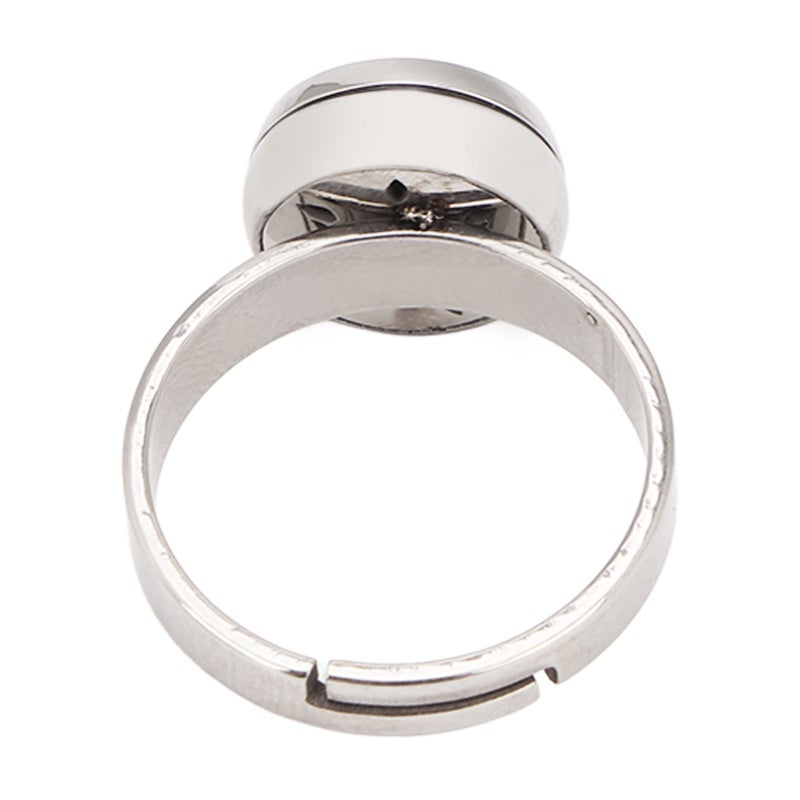 Essential Oil Diffuser Ring: Stainless Steel Adjustable Open Design - Portable Compact Lovely Look Finger Ring for Daily Wear, Women On-the-Go Use - Image 2