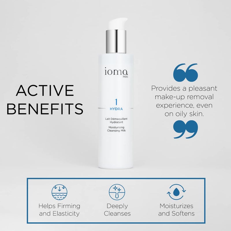 IOMA Paris Moisturizing Cleansing Milk. Hydrating and Cleansing Face Gel Removes Makeup and Moisturizes Skin (200 ml) - Image 3