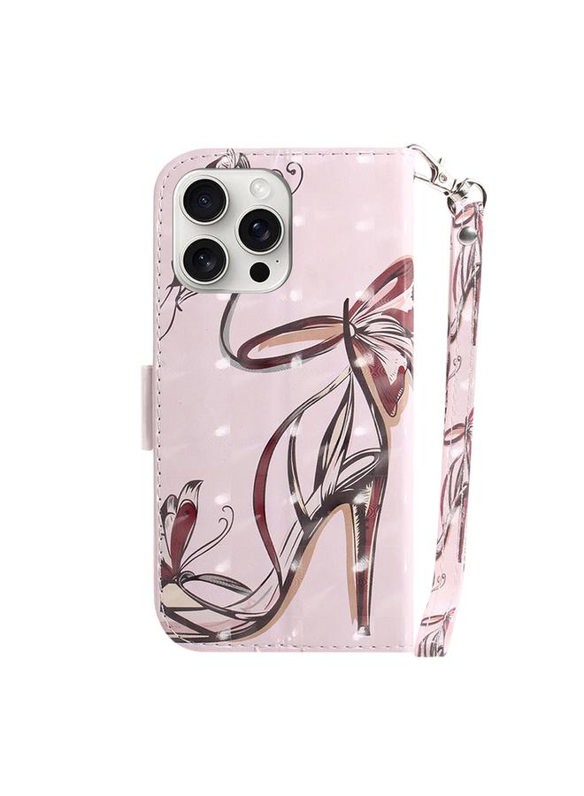 S-TOP Case For iPhone 16 Pro Max 3D Colored Horizontal Flip Leather Phone Case - Image 3