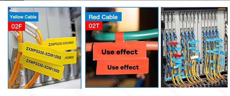 400pcs Cable Wire Label Stickers Compatible(Blue) - Image 3