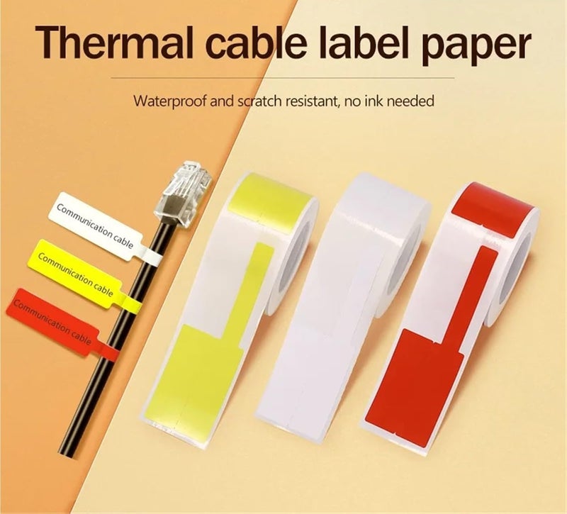 400pcs Cable Wire Label Stickers Compatible(Blue) - Image 5