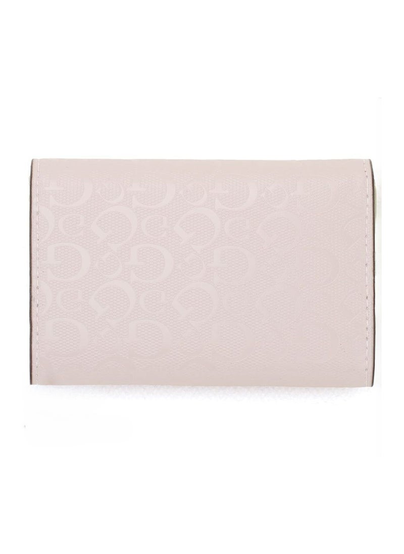 GUESS Guess Monogram Embossed Trifold Wallet - Light Pink  - Image 2