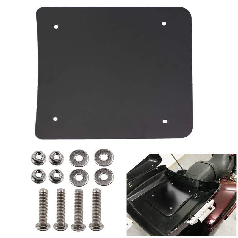 Tour Pack Plate Inner Metal Base Plate Kit Laser Cut Fit for 2014 Harley Touring Razor Chopped King Tour Pak