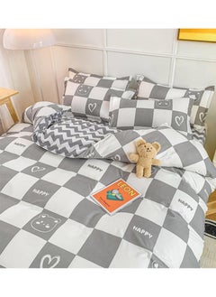 Sharpdo 4Piece Bed Sheet Set Polyester Soft Quilt Cover With 1Quilt Cover 200*230cm 1 Flat Sheet and 2 Pillowcases  - Image 5