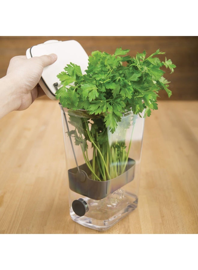 ProKeeper Herb Keeper  White with Removable Silicone Drain Plug BPAFree Plastic - Image 5