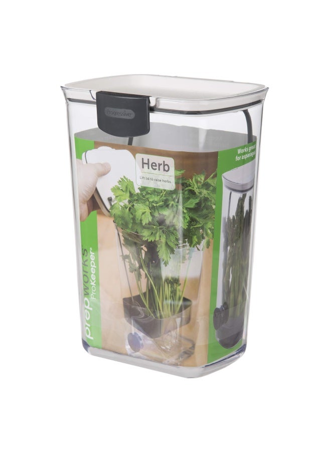 ProKeeper Herb Keeper  White with Removable Silicone Drain Plug BPAFree Plastic - Image 3
