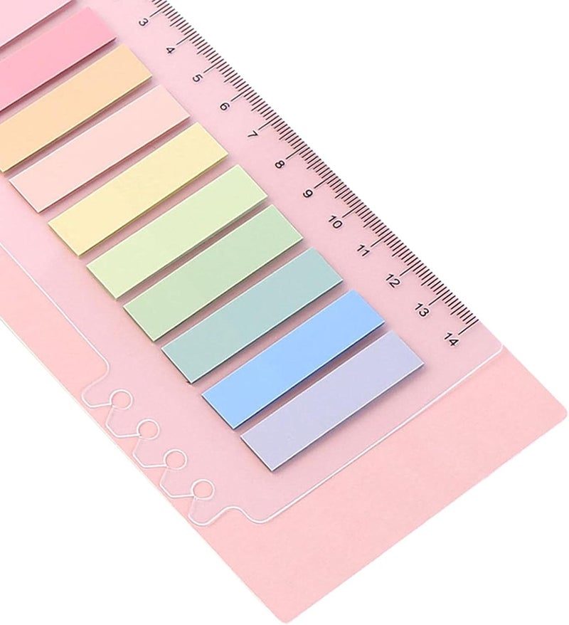 كلاراكو ملاحظات لاصقة، علامات فهرسة، علامات صفحات للمكتب، المدرسة، المنزل، تصنيف الملفات، ألوان كاملة - Image 2