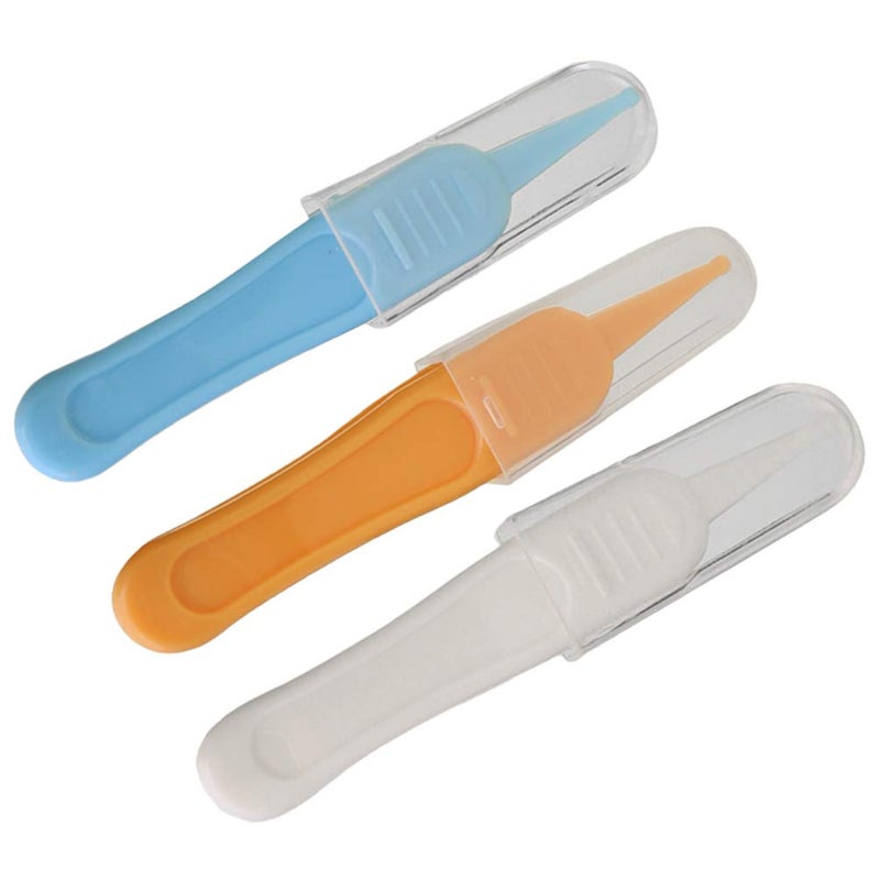 comfrt 3pcs Booger Clips Plastic Baby Ear Nose Navel Mucus Cleaner Clips Ear Cleaning Forceps for Infants Baby Newborn - Image 5