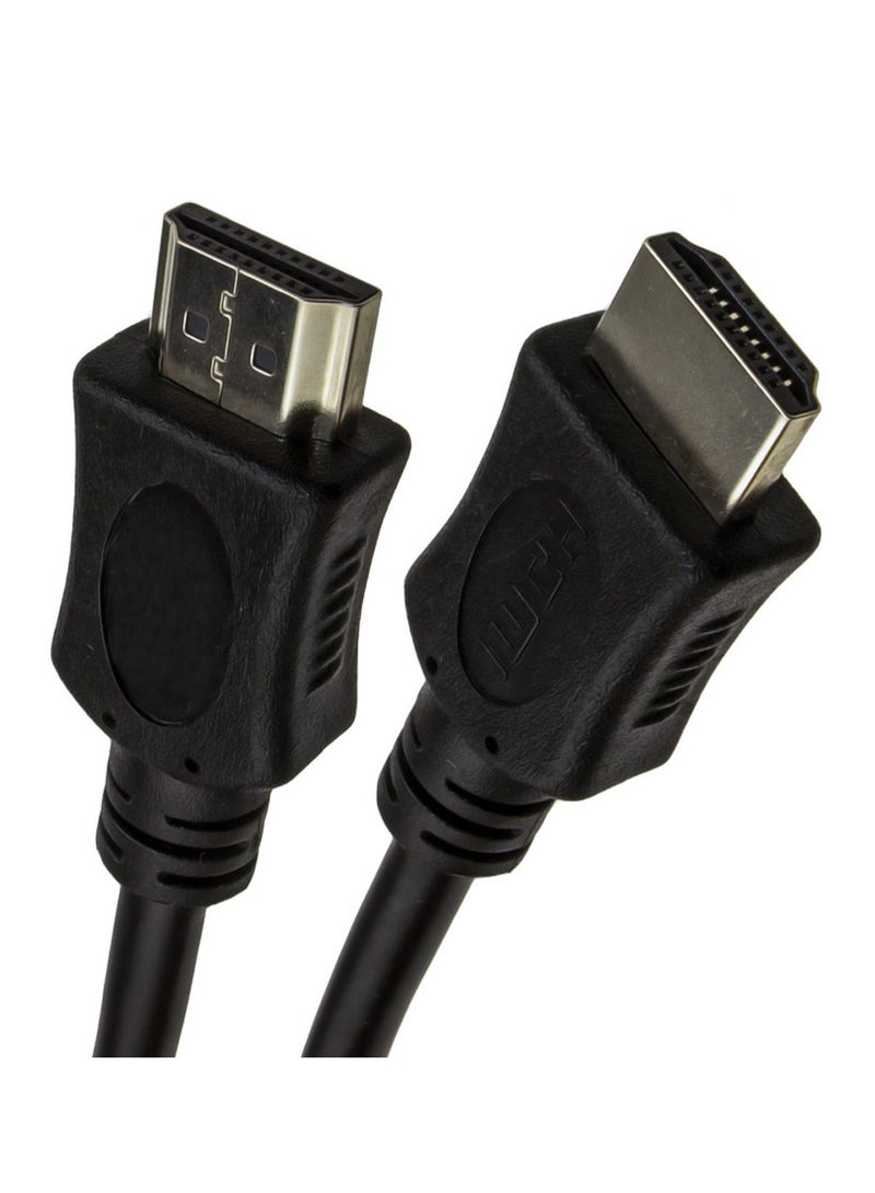 High Speed Cable HDMI to HDMI Cable 3M , Full HD 1080P Male to Male Stable image , Video Adapter with Built-in Chip not easy to rust , for Laptops , PC and display more stable signal transmission - black  - Image 2