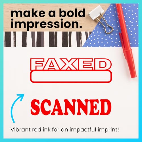 ExcelMark A1539 Copy Self-Inking Stamp - Red Ink - Image 5