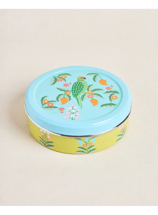 Chumbak Chumbak Serenade Masala Box |  Round 7 Sections Multipurpose Kitchen Storage Masala Dabba Box Set | Spice Box Set
