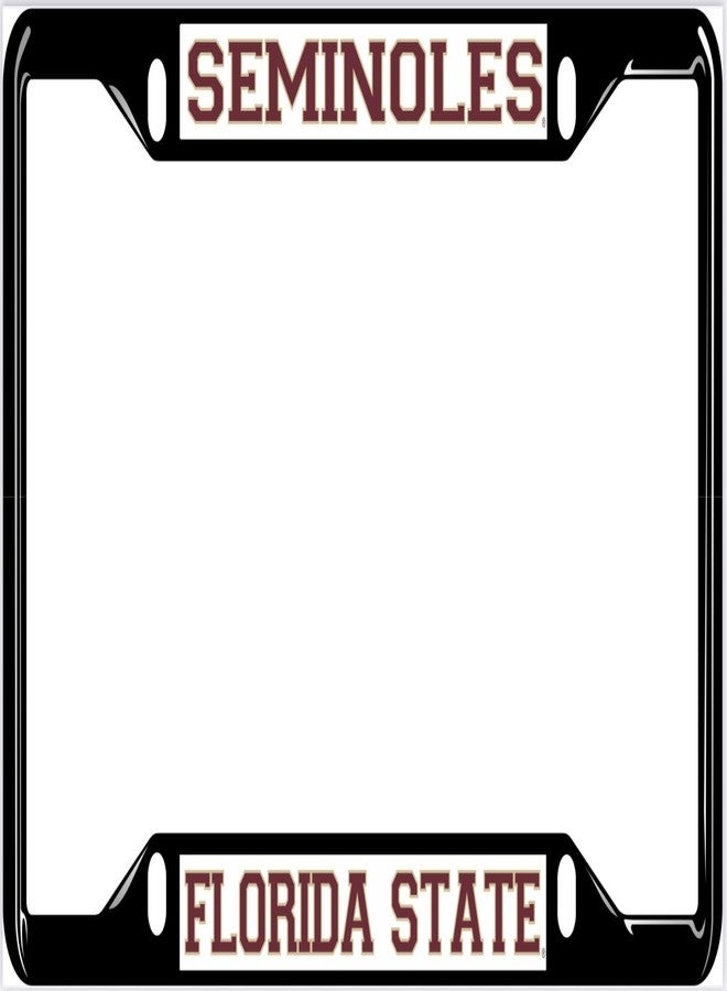 NCAA Black License Plate Frame (Florida State Seminoles)