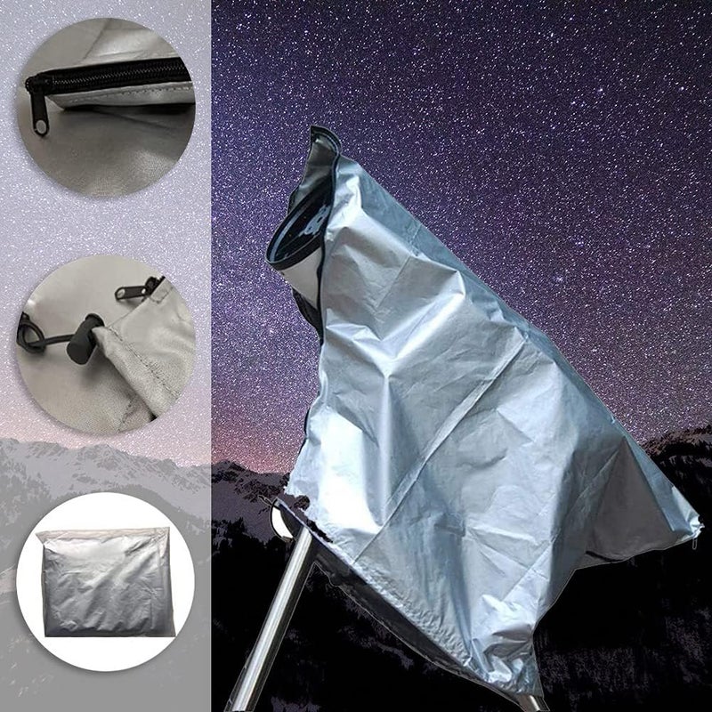 COOSOO Telescope Cover Weatherproof for Outside Telescope Cover Outdoor with Adjustable Drawstring Zipper Waterproof Telescope Protector - Image 3